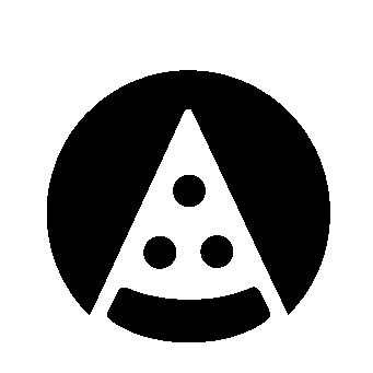 Pizza Slice Circle Logo