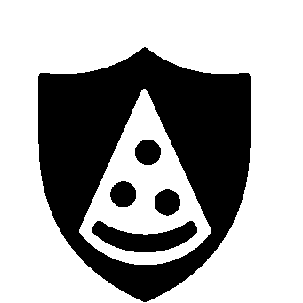 Pizza Slice Shield Logo