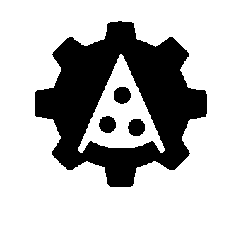 Pizza Gear Negative Space Logo
