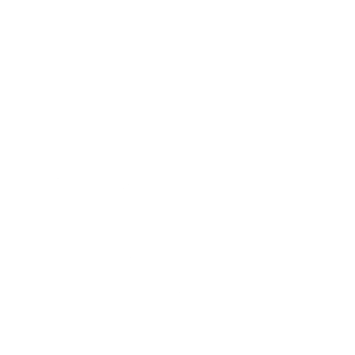 Donut Stamp Badge Logo #ffffff