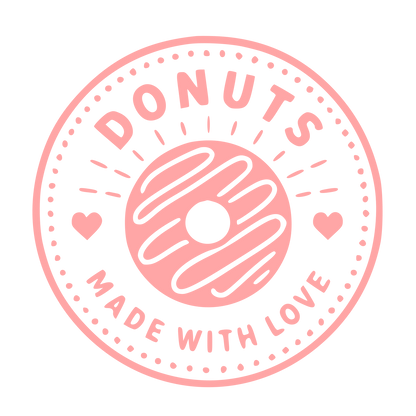 Donut Stamp Badge Logo #ffa6a6