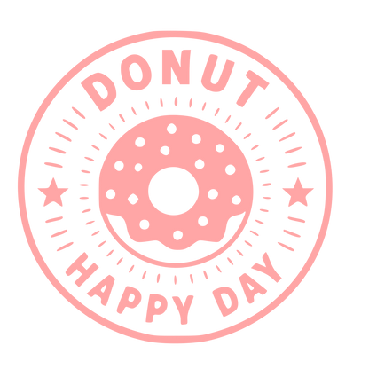 Donut Stamp Badge Logo #ffa6a6