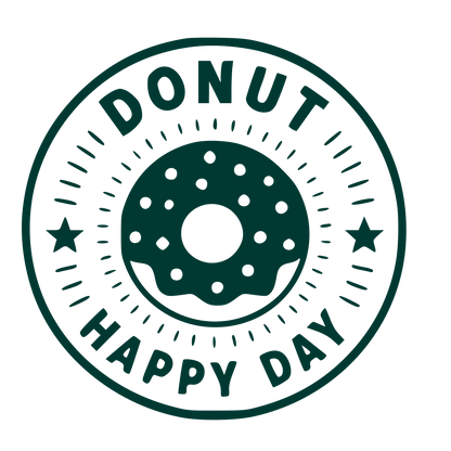 Donut Stamp Badge Logo #003932