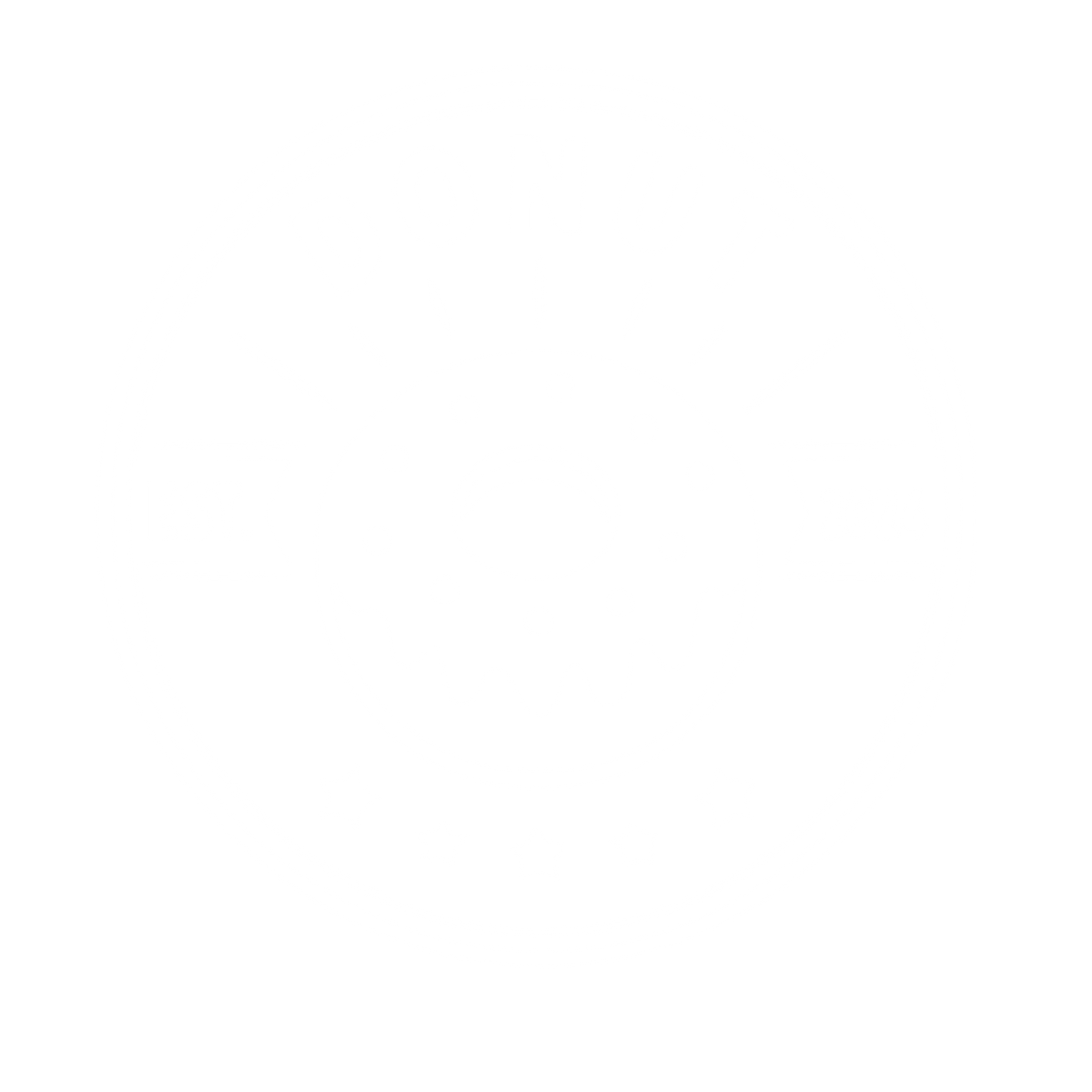 Donut Stamp Badge Logo #ffffff