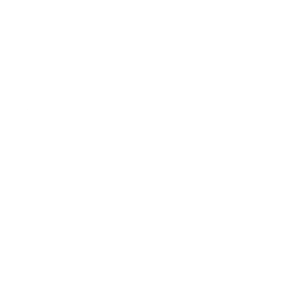 Donut Stamp Badge Logo #ffffff