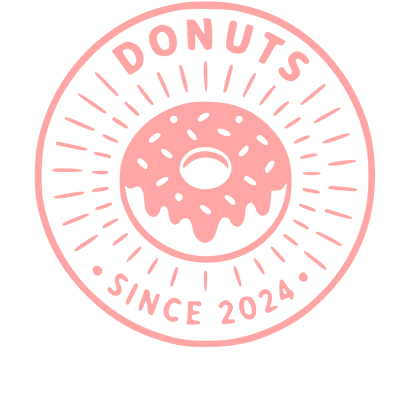 Donut Stamp Badge Logo #ffa6a6