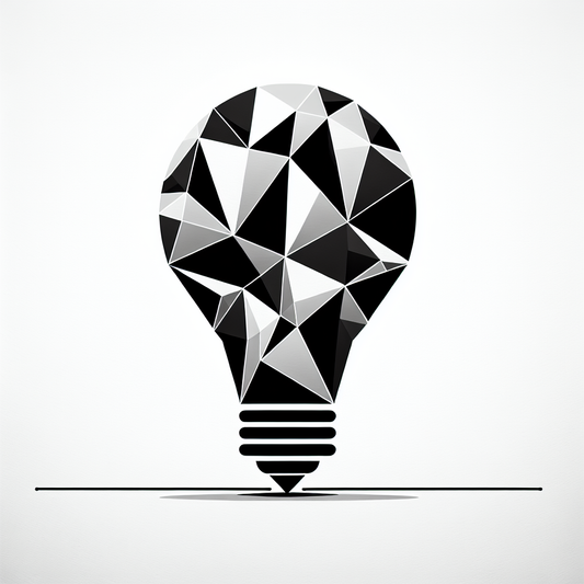 Geometric Lightbulb Logo