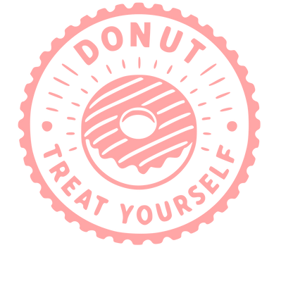 Donut Stamp Badge Logo #ffa6a6