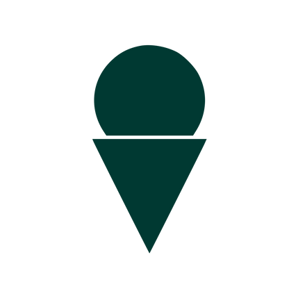 Bauhaus Ice Cream Cone Logo #003932