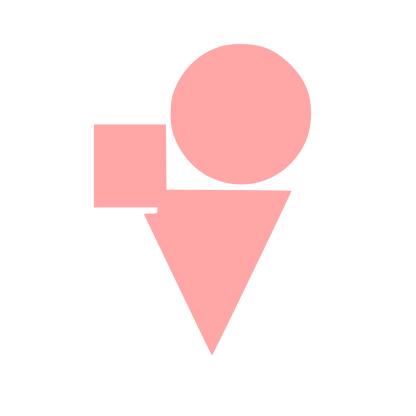 Bauhaus Ice Cream Logo #ffa6a6