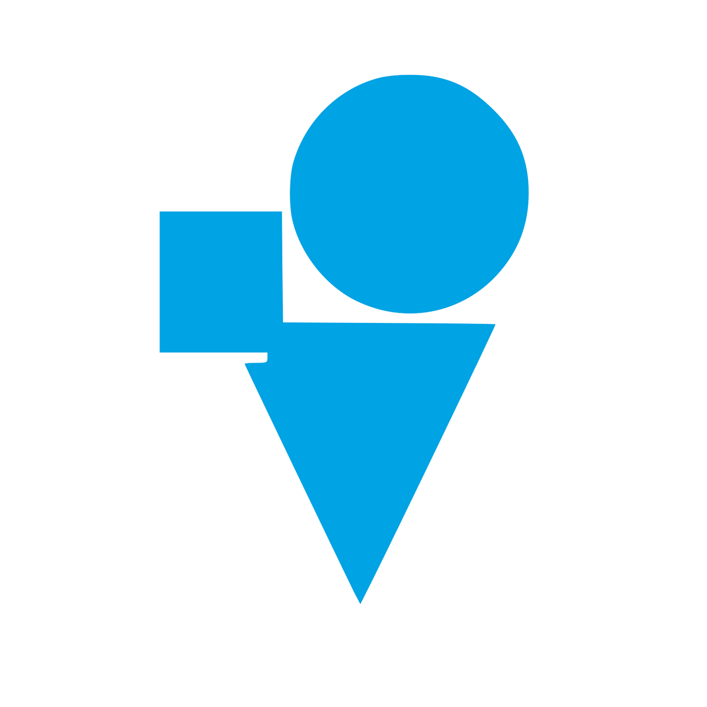 Bauhaus Ice Cream Logo #00a3e4