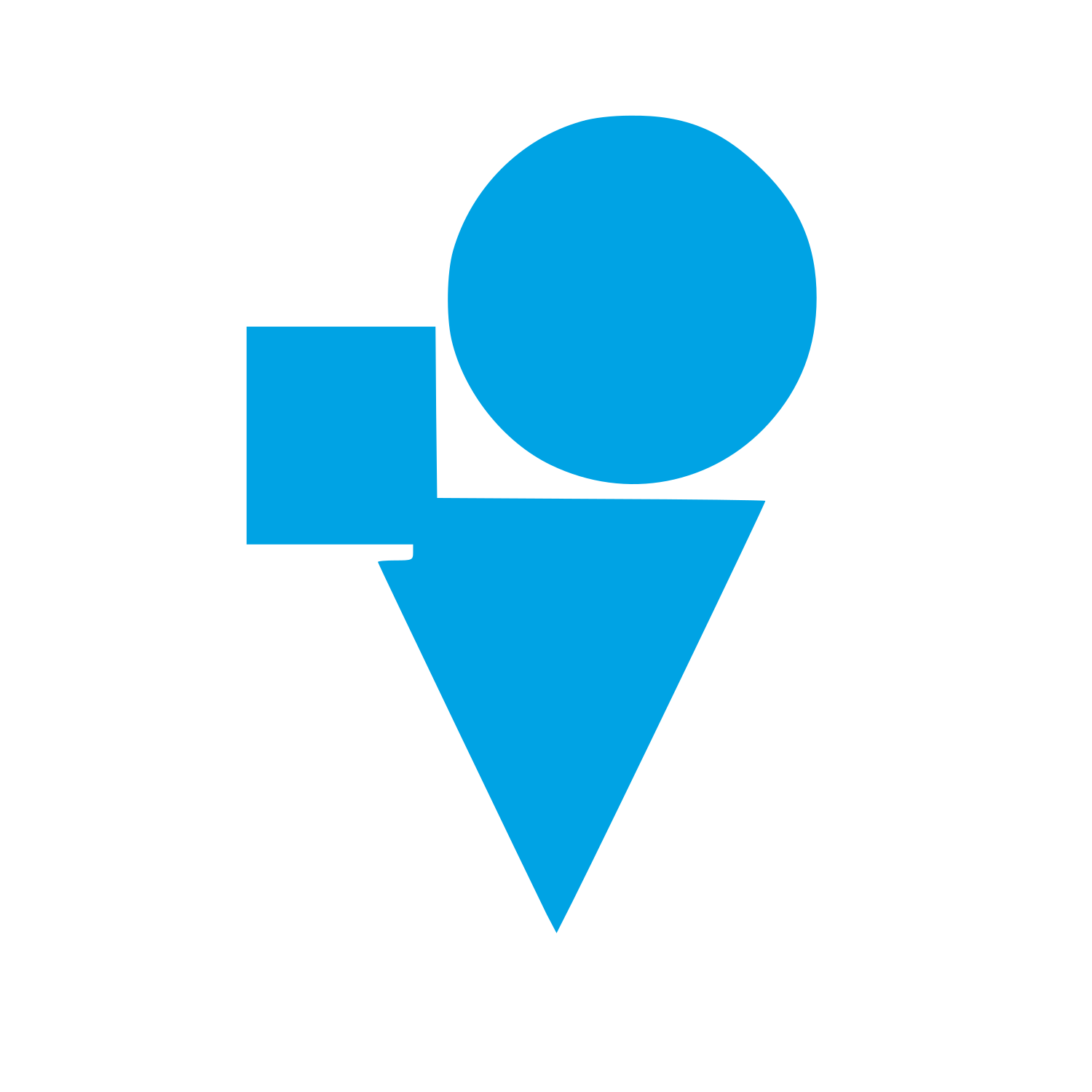 Bauhaus Ice Cream Logo #00a3e4