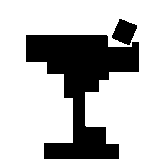 Pixel Cocktail Glass Logo
