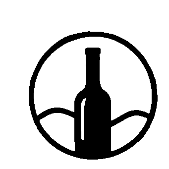 Wine Bottle Circle Logo
