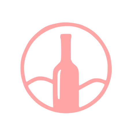 Wine Bottle Circle Logo #ffa6a6