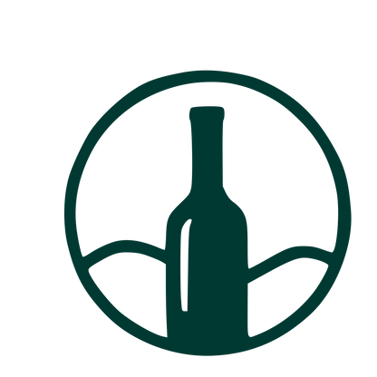 Wine Bottle Circle Logo #003932