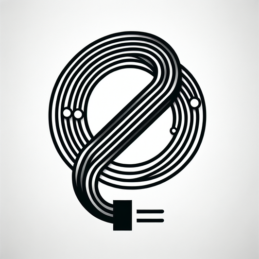 Infinity Lines Cable Plug Circle Logo