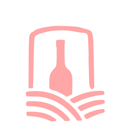 Hand-Drawn Wine Bottle Logo #ffa6a6