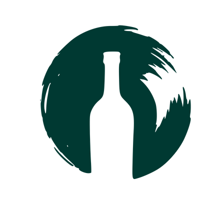 Hand-Drawn Wine Bottle Logo #003932