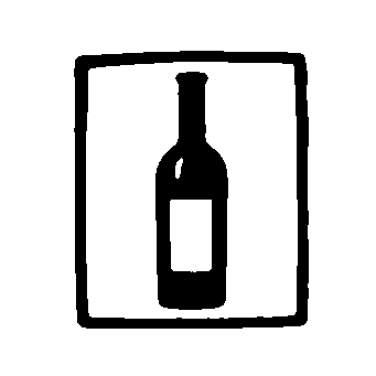 Hand-Drawn Wine Bottle Logo