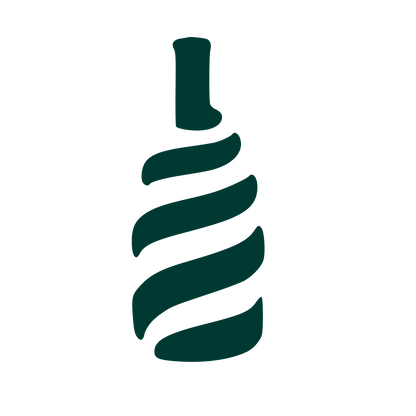 Hand-Drawn Wine Bottle Logo #003932
