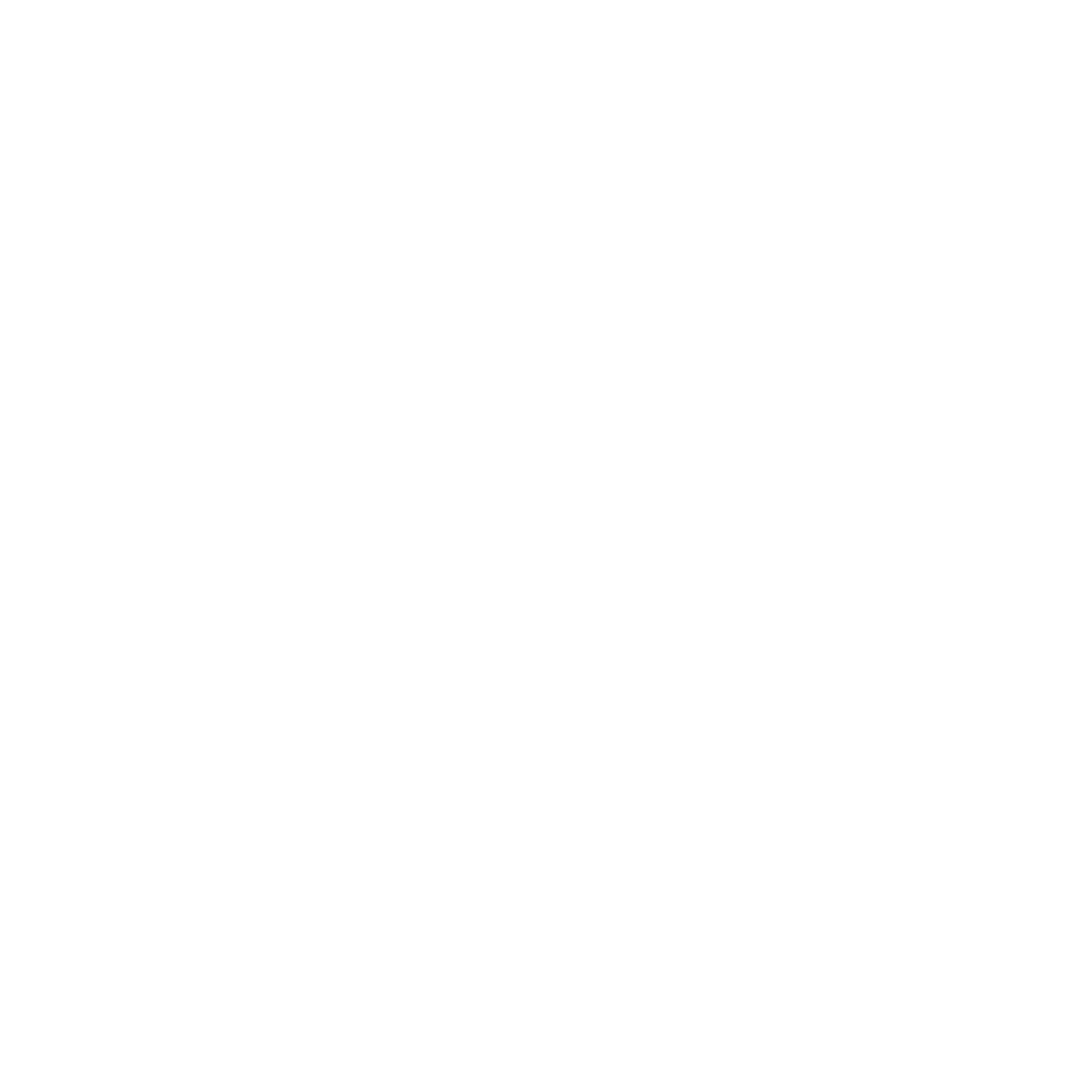 Wine Bottle Strike-Through Logo #ffffff
