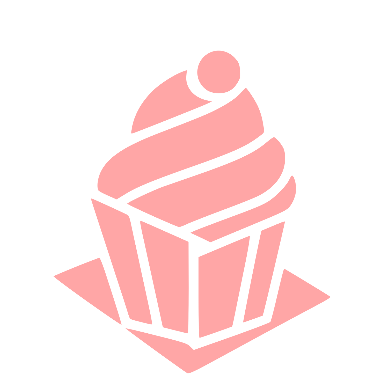 Layered Cupcake Logo #ffa6a6