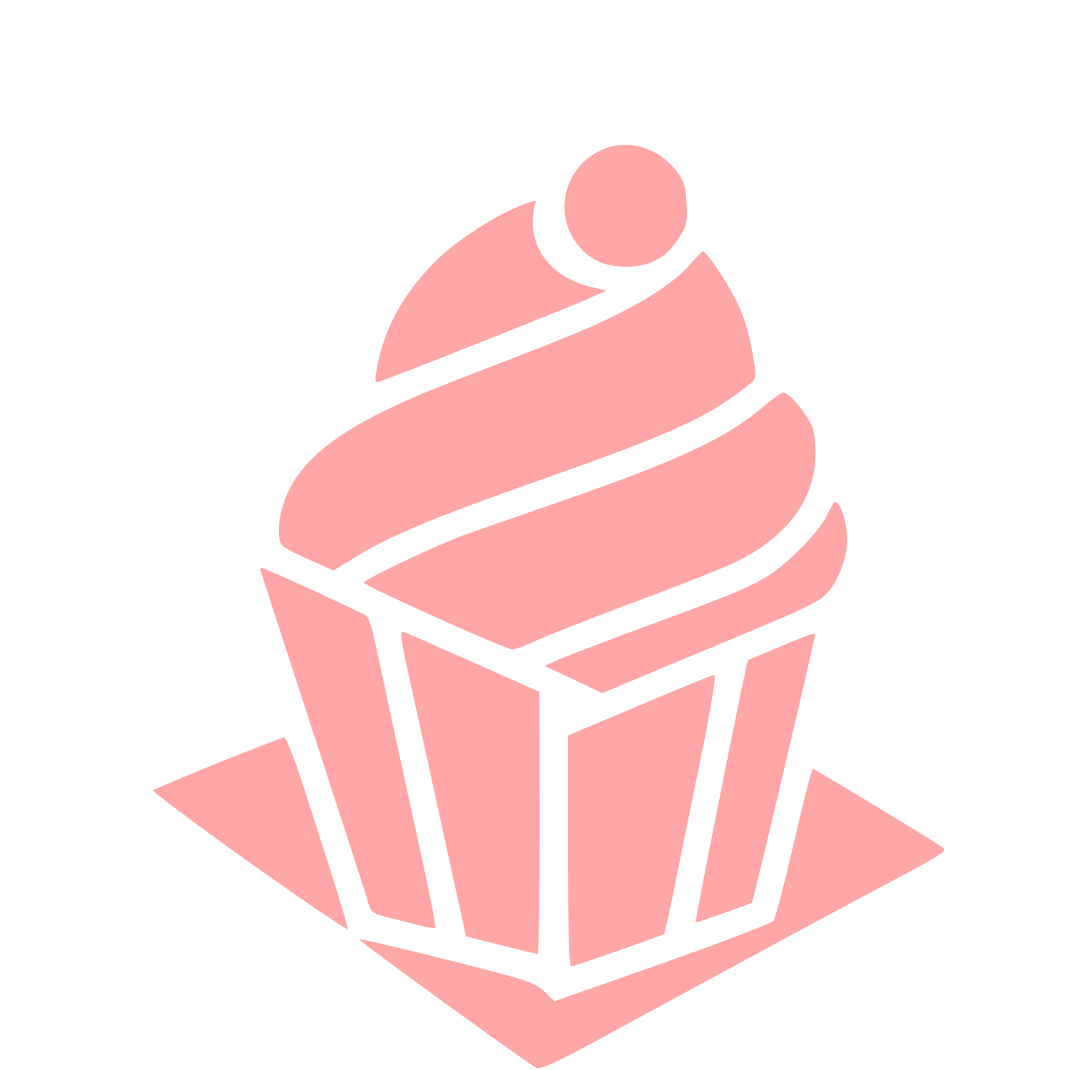 Layered Cupcake Logo #ffa6a6