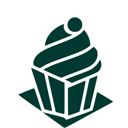 Layered Cupcake Logo #003932
