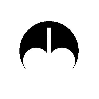 Cherry Silhouette Circle Logo