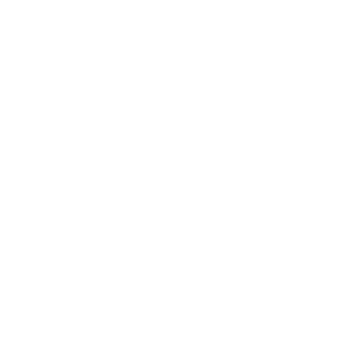 Cherry Silhouette Circle Logo #ffffff