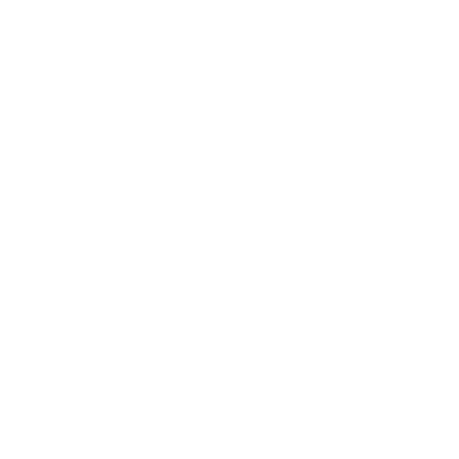 Cherry Silhouette Circle Logo #ffffff