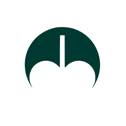 Cherry Silhouette Circle Logo #003932