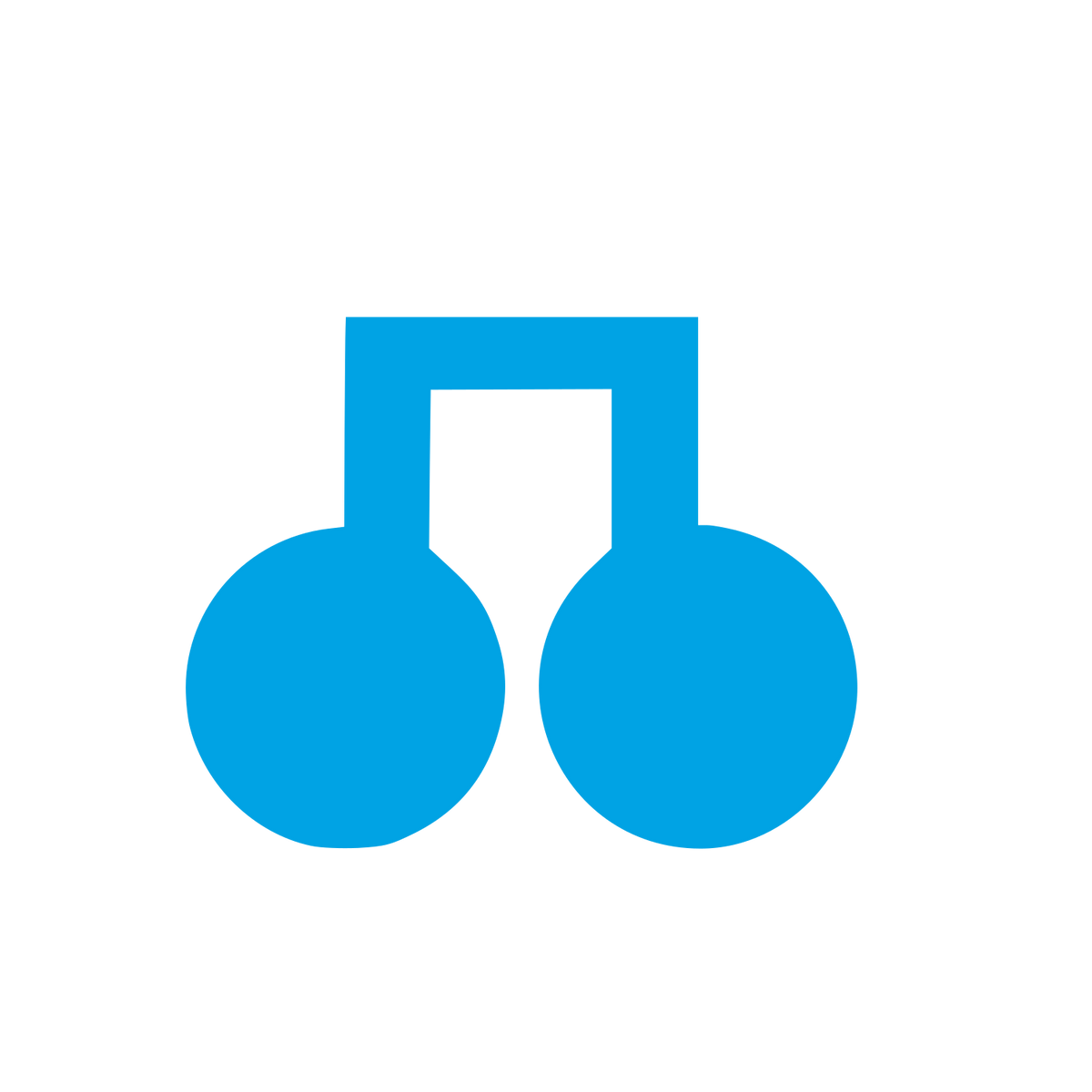 Double Cherry Logo #00a3e4