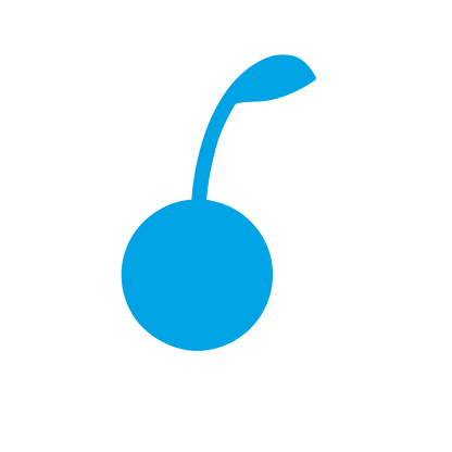 Single Cherry Logo #00a3e4
