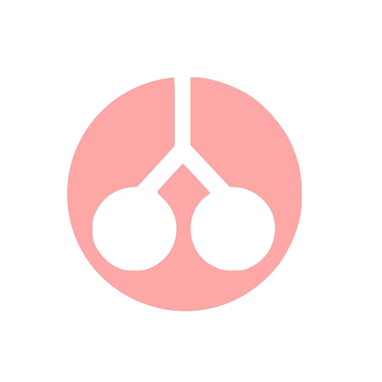 Modernist Cherry Circle Logo #ffa6a6