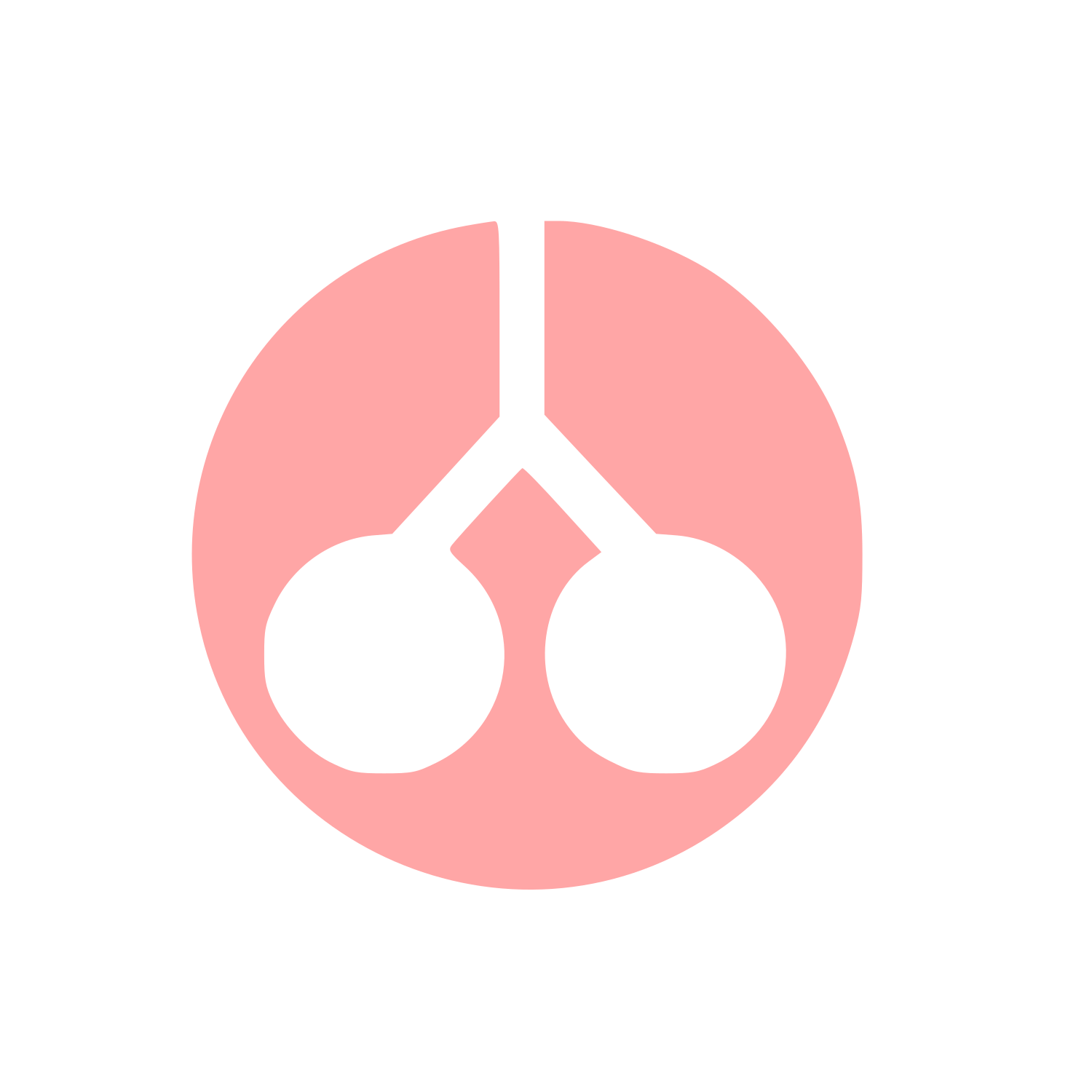 Modernist Cherry Circle Logo #ffa6a6