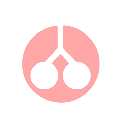 Modernist Cherry Circle Logo #ffa6a6