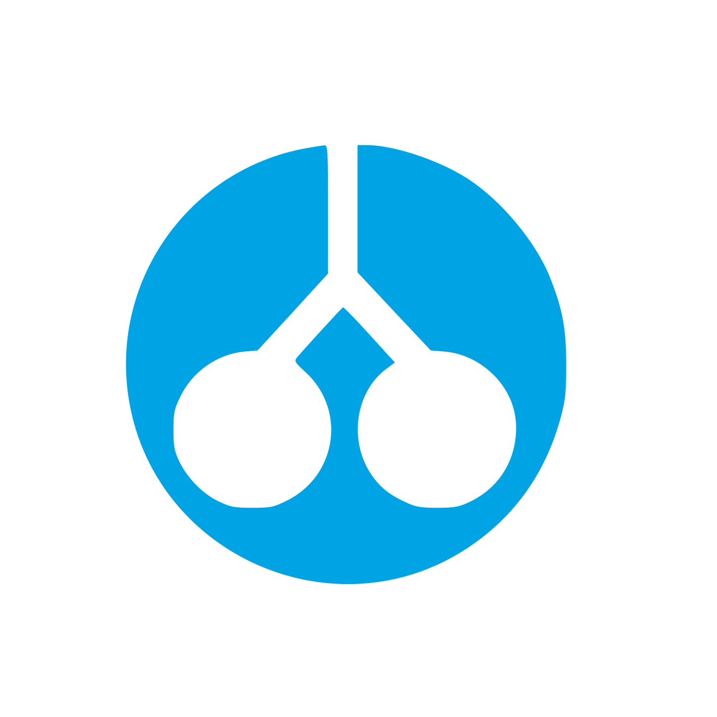 Modernist Cherry Circle Logo #00a3e4