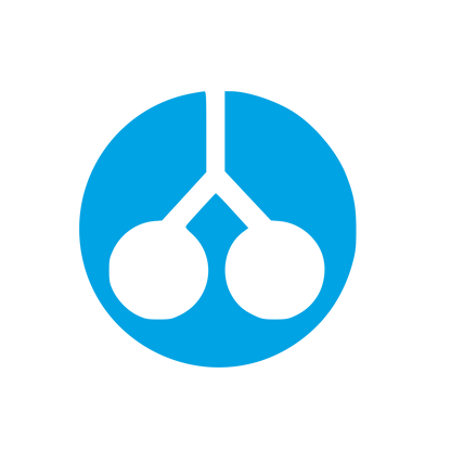 Modernist Cherry Circle Logo #00a3e4
