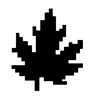 Pixel Cannabis Leaf Logo
