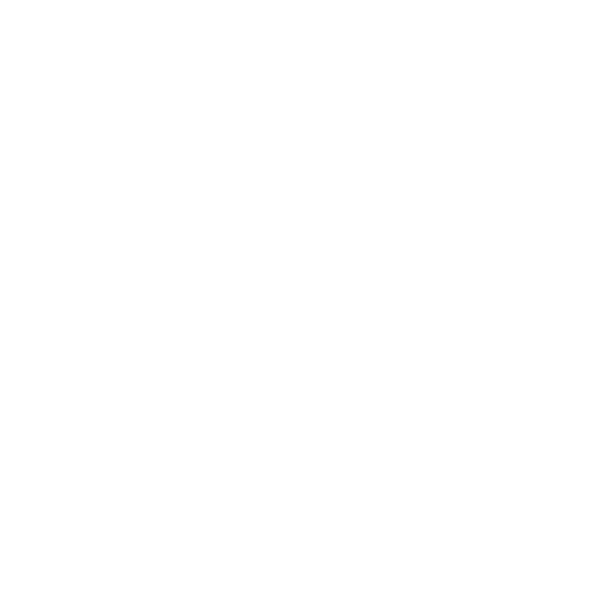 Pixel Maple Leaf Logo #ffffff
