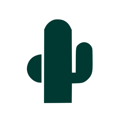 Solid Cactus Logo #003932