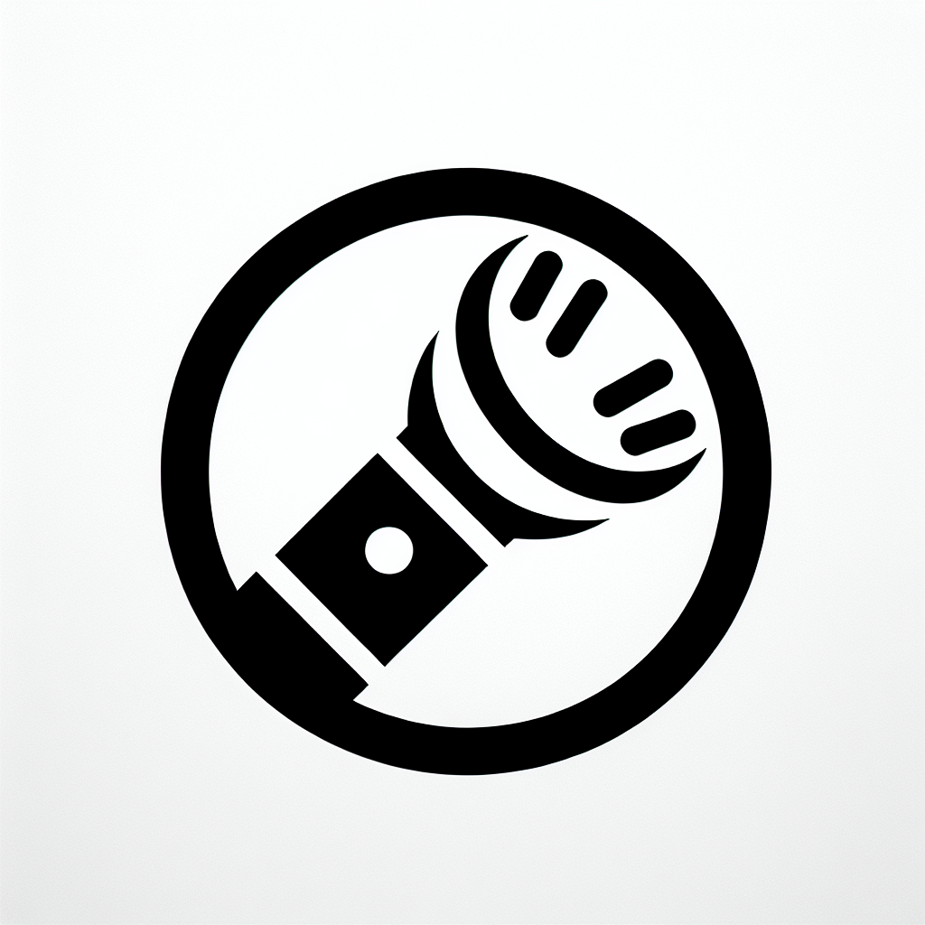 Microphone Circle Logo