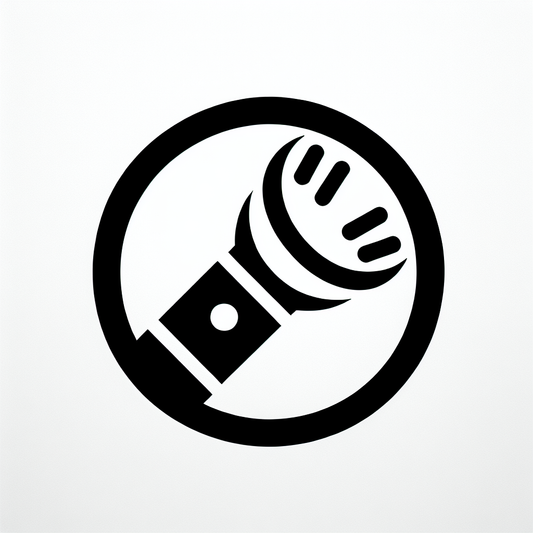 Microphone Circle Logo