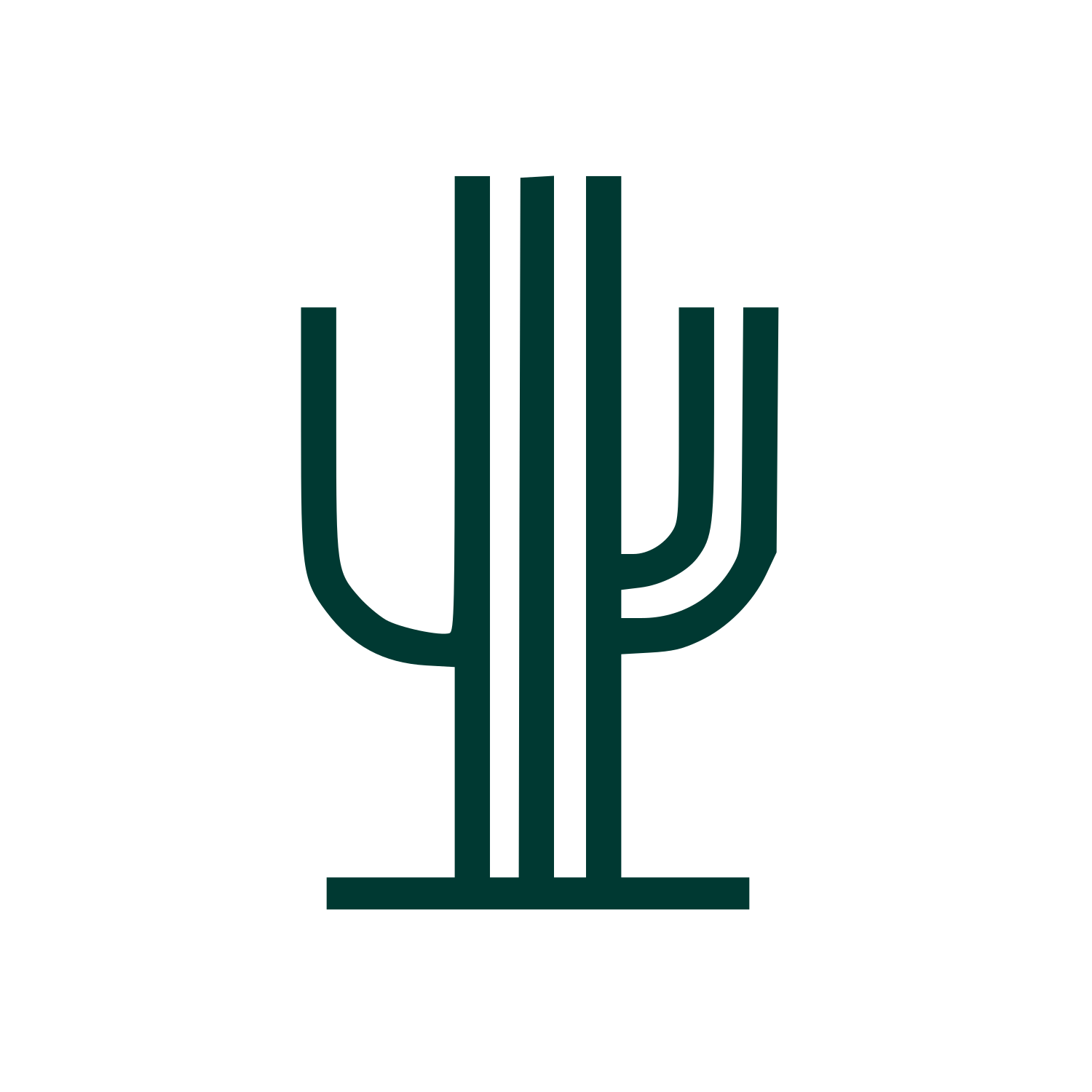Swiss Style Cactus Logo #003932