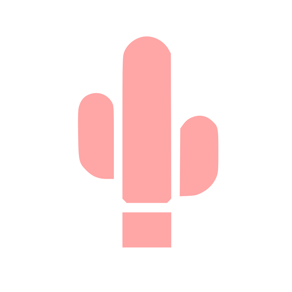Bold Cactus Logo #ffa6a6