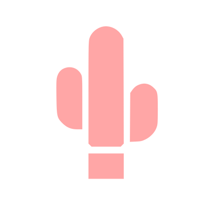 Bold Cactus Logo #ffa6a6