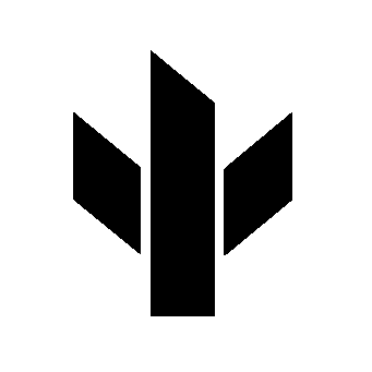 Geometric Cactus Blade Logo