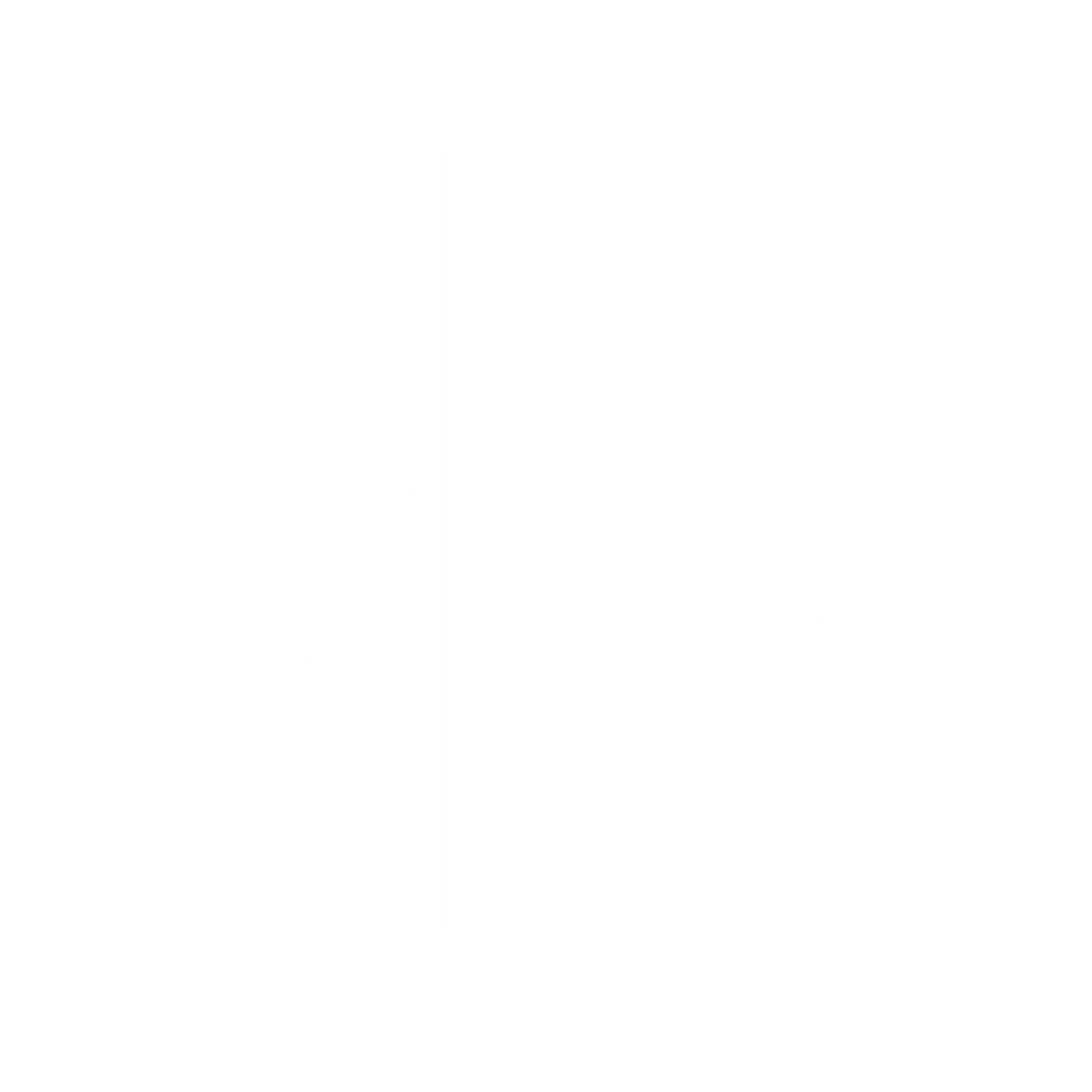 Geometric Cactus Blade Logo #ffffff